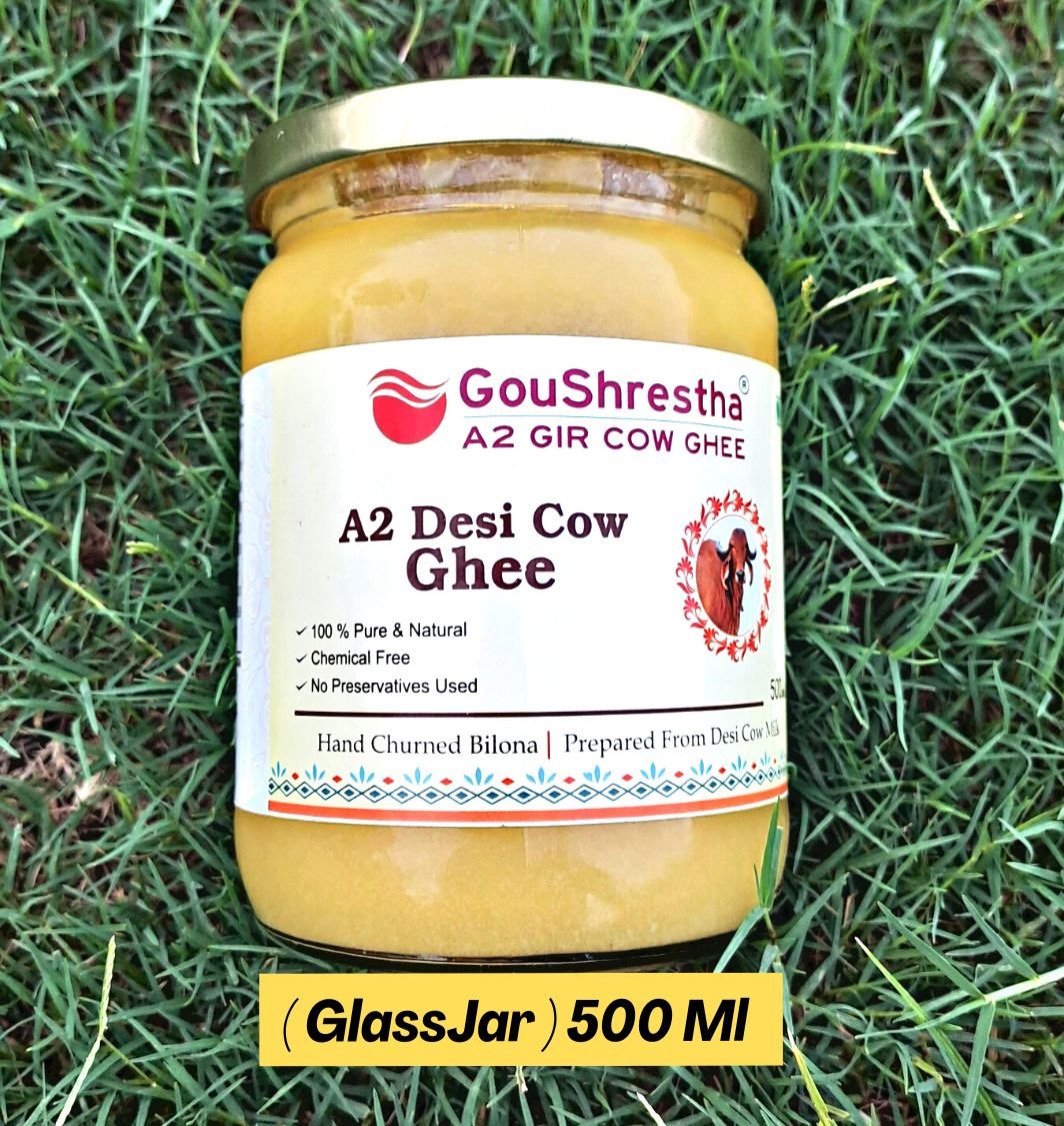 Goushrestha A2 Cow Ghee Glass Jar 500Ml