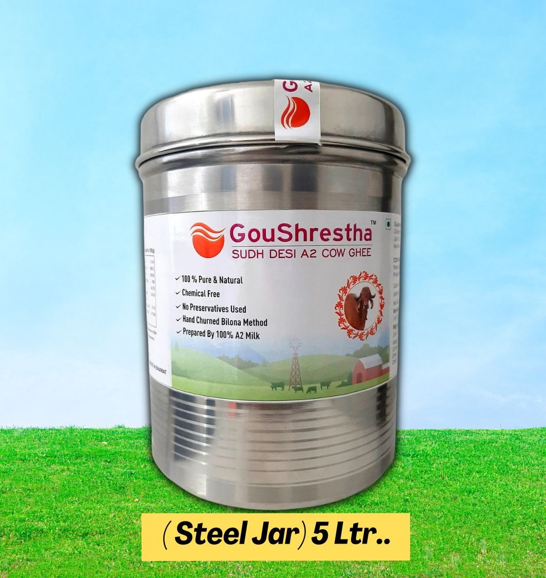 Goushrestha A2 Cow Ghee Steel 5Liter